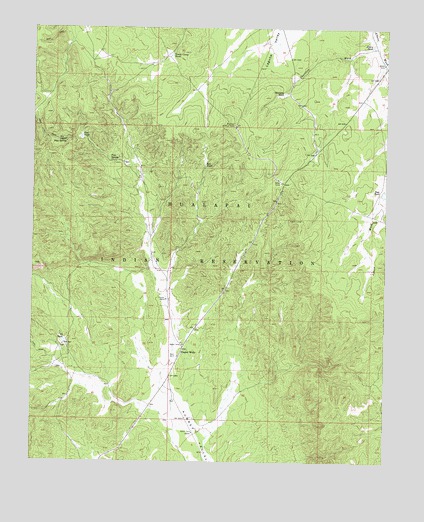 Frazier Wells, AZ USGS Topographic Map