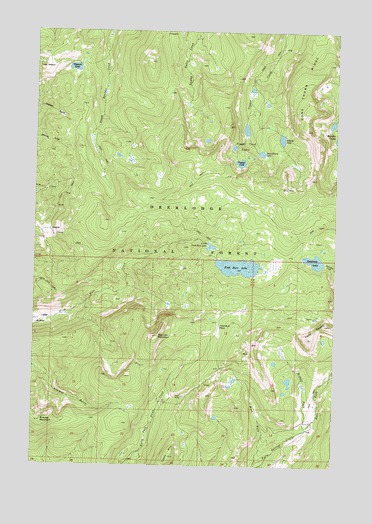 Fred Burr Lake, MT USGS Topographic Map