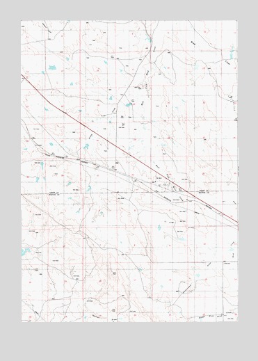 Freda Creek, WY USGS Topographic Map