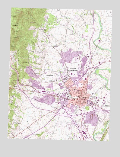 Frederick, MD USGS Topographic Map