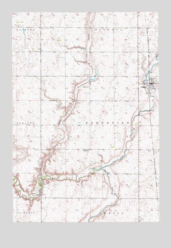 Frederick, SD USGS Topographic Map