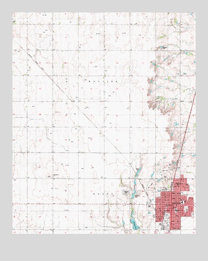 Frederick, OK USGS Topographic Map