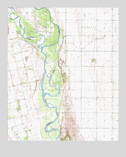 Frederick SW, OK USGS Topographic Map
