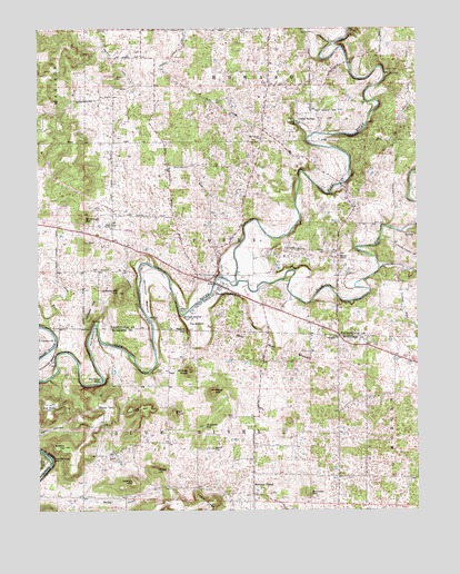 Fredericksburg, IN USGS Topographic Map