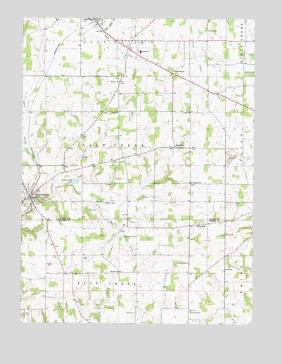 Fredericksburg, OH USGS Topographic Map