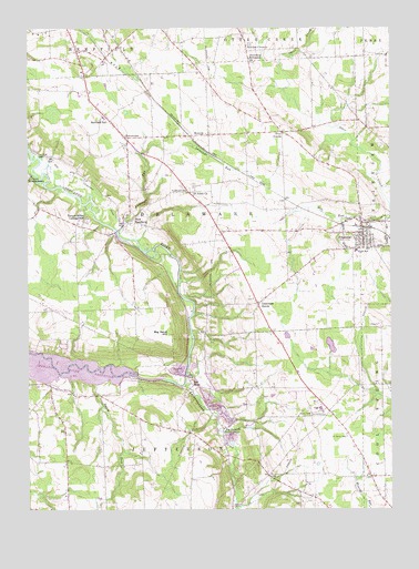 Fredonia, PA USGS Topographic Map