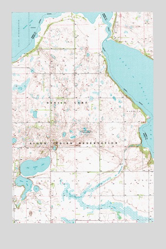 Free Peoples Lake, ND USGS Topographic Map