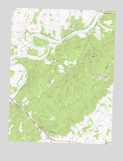 Ashby Gap, VA USGS Topographic Map