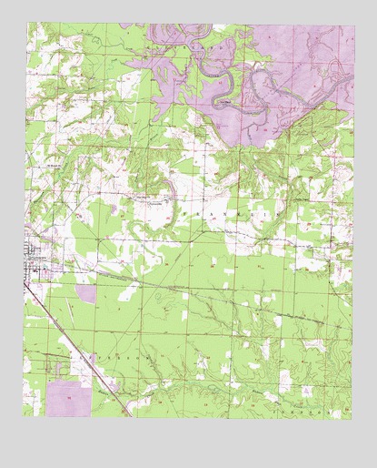 Ashdown East, AR USGS Topographic Map