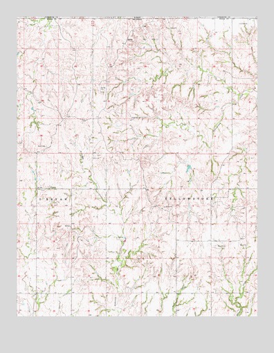 Freedom NE, OK USGS Topographic Map