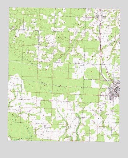 Ashdown West, AR USGS Topographic Map