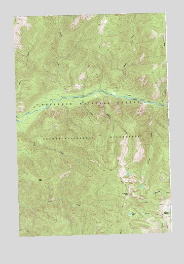 Freeman Peak, ID USGS Topographic Map