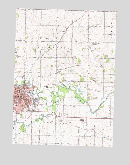 Freeport East, IL USGS Topographic Map