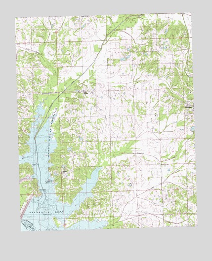 Frees Corners, MS USGS Topographic Map