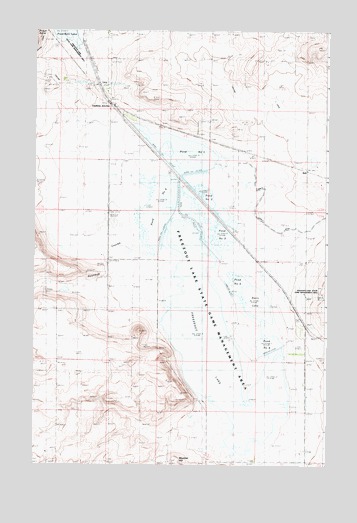 Freezeout Lake, MT USGS Topographic Map