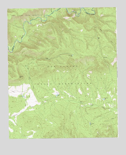 Freezeout Mountain, AZ USGS Topographic Map