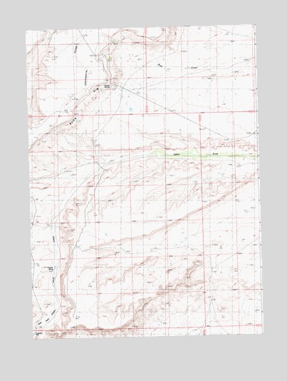 Freighter Gap, WY USGS Topographic Map