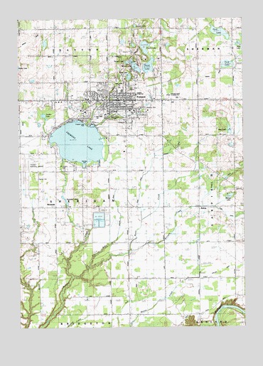 Fremont, MI USGS Topographic Map