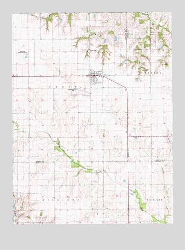 Fremont, IA USGS Topographic Map