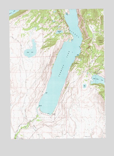 Fremont Lake South, WY USGS Topographic Map