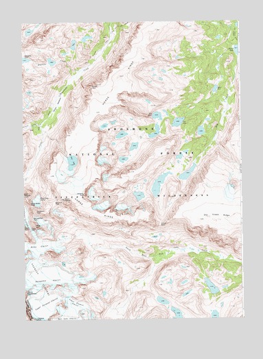 Fremont Peak North, WY USGS Topographic Map