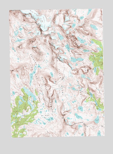 Fremont Peak South, WY USGS Topographic Map