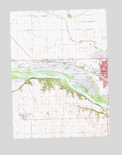 Fremont West, NE USGS Topographic Map