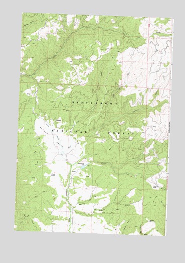French Basin, MT USGS Topographic Map