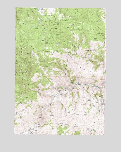 French Gulch, OR USGS Topographic Map