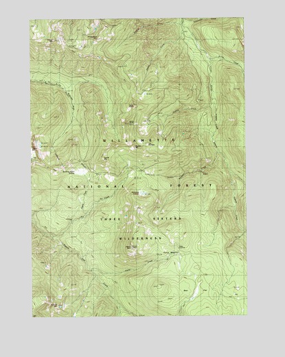 French Mountain, OR USGS Topographic Map