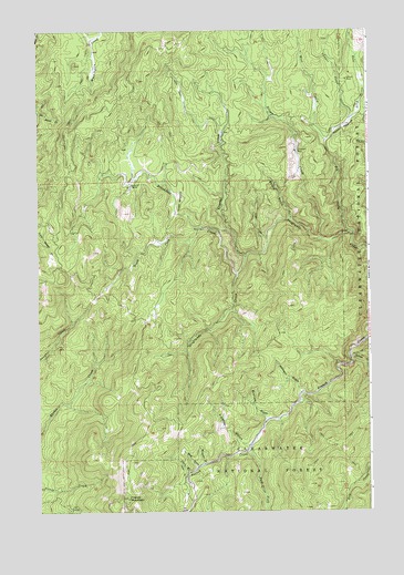 French Mountain, ID USGS Topographic Map