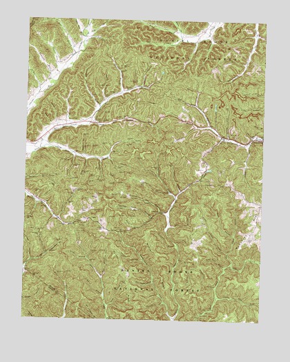 Frenchburg, KY USGS Topographic Map