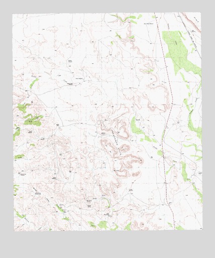 Frenchman Hills, TX USGS Topographic Map