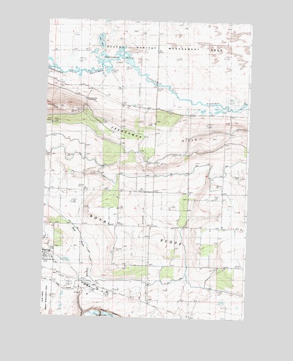 Frenchman Hills Lake, WA USGS Topographic Map