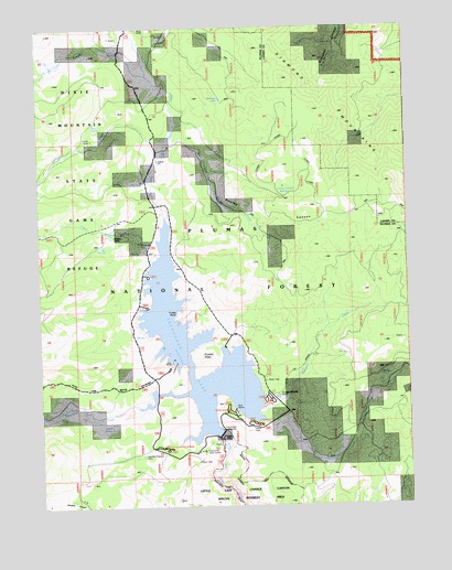 Frenchman Lake, CA USGS Topographic Map