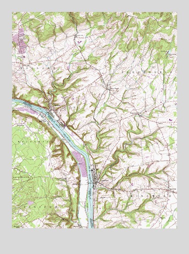 Frenchtown, NJ USGS Topographic Map
