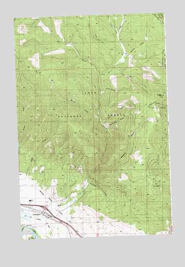 Frenchtown, MT USGS Topographic Map