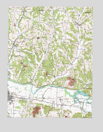 Fresno, OH USGS Topographic Map