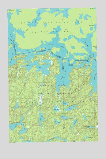 Friday Bay, MN USGS Topographic Map