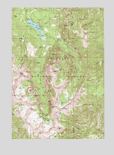 Fridley Peak, MT USGS Topographic Map