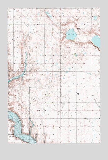 Fried, ND USGS Topographic Map