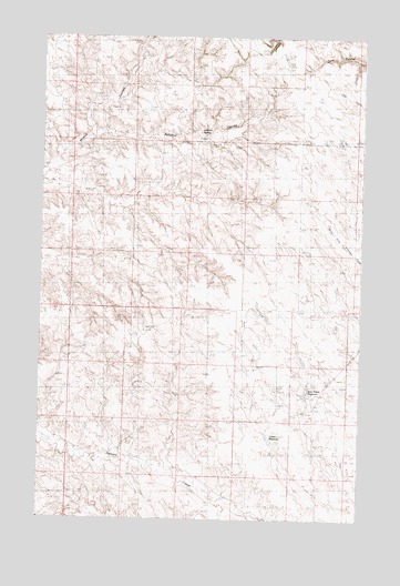 Ashford Coulee, MT USGS Topographic Map
