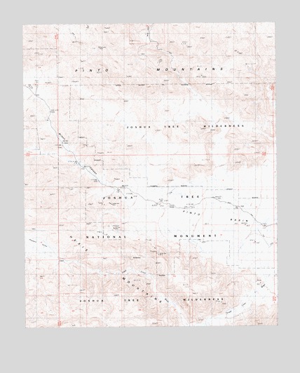 Fried Liver Wash, CA USGS Topographic Map