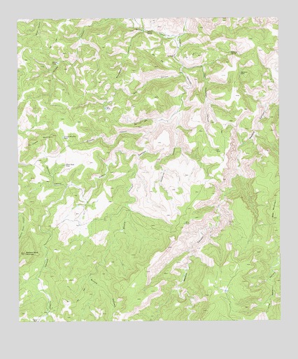 Friend Mountain, TX USGS Topographic Map