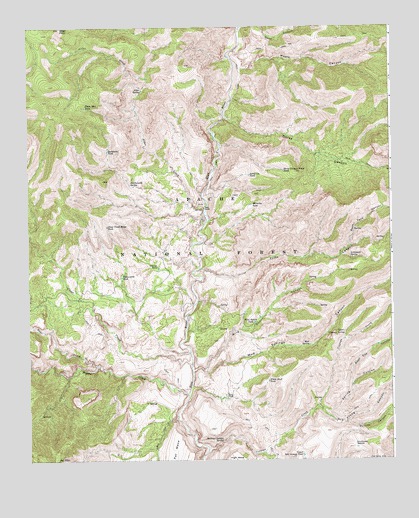 Fritz Canyon, AZ USGS Topographic Map
