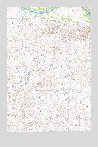 Frog Coulee, MT USGS Topographic Map