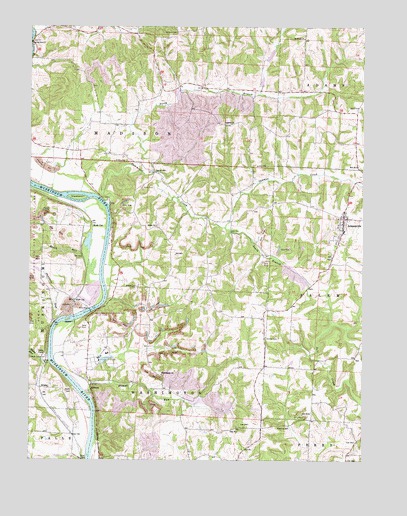 Adamsville, OH USGS Topographic Map