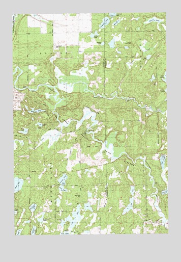 Frog Lake, WI USGS Topographic Map