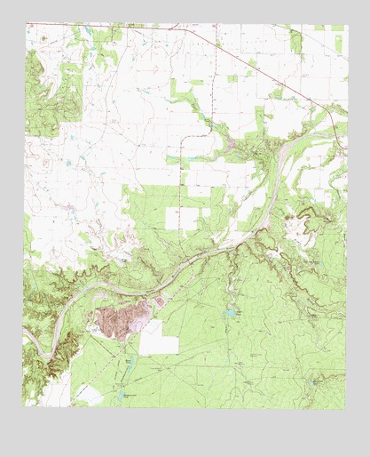 Frog Mountain, TX USGS Topographic Map