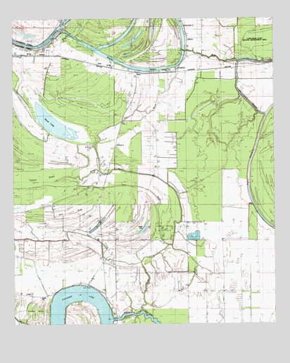 Frogmore, LA USGS Topographic Map